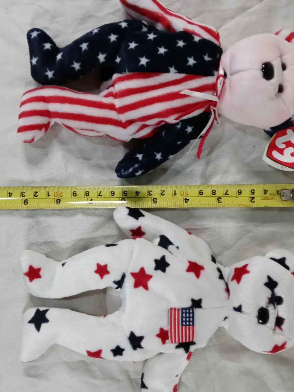 Ty Original Beanie Babies Retried Rare 98' Glory/ 99' Spangle Plush w Tags